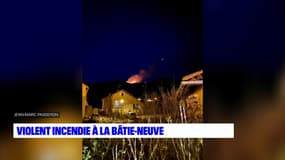 Hautes-Alpes: un violent incendie s'est déclaré entre la Bâtie-Neuve et Ancelle