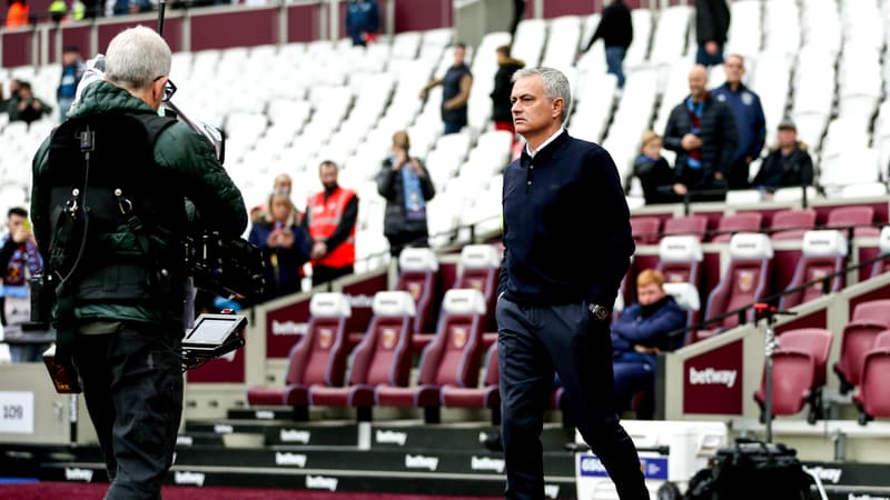 José Mourinho lors de West Ham-Tottenham, le 23 novembre 2019