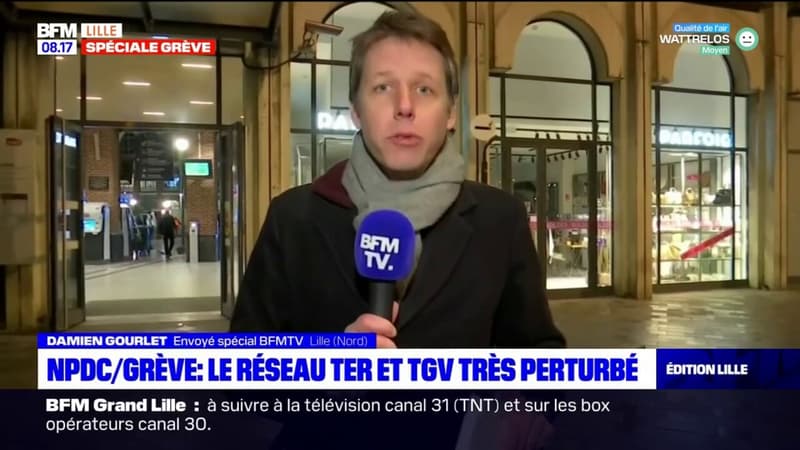 Nord-Pas-de-Calais: le réseau TER et TGV très perturbé en raison de la grève contre la réforme des retraites