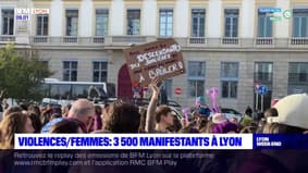 Lyon: 3500 personnes manifestent contre les violences faites aux femmes