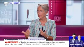 Élisabeth Borne sur le masque en entreprise: "Les secteurs qui ont des difficultés particulières, on va les rencontrer"