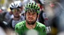 Le sprinteur britannique Mark Cavendish à l'assaut de la 15e étape du Tour de France reliant Céret et Andorre-La-Vieille, le 11 juillet 2021 
