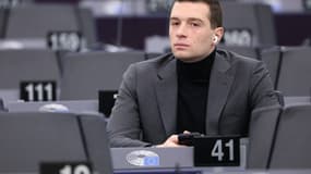 Jordan Bardella au Parlement européen à Bruxelles le 16 janvier 2024