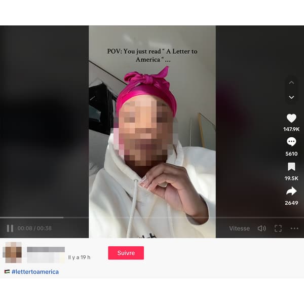 Capture d'écran Tiktok