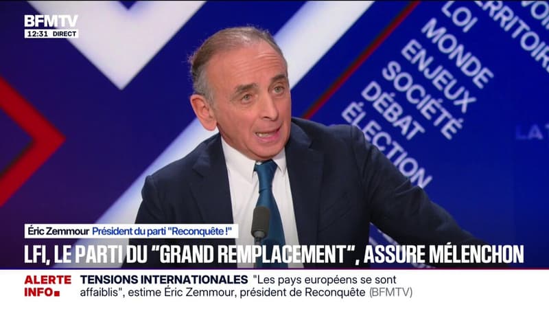 Une femme à l'Élysée? "Bien sûr, pourquoi pas [...] Il y a évidemment des femmes qui sont des exceptions et qui vont incarner le pouvoir", déclare Éric Zemmour