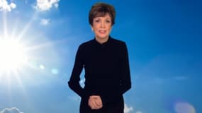 Catherine Laborde lors de son ultime bulletin météo, le 1er janvier 2017.