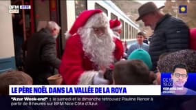 Alpes-Maritimes: le père Noël en visite pour les enfants de la vallée de la Roya