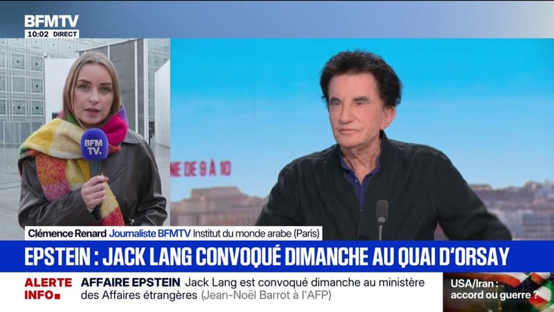 Scandale Epstein:Jack Lang sera convoqué ce dimanche au ministère des Affaires étrangères