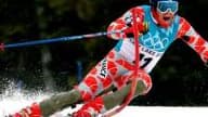 Sébastien Amiez lors du slalom olympique de Salt Lake City où il avait fini deuxième