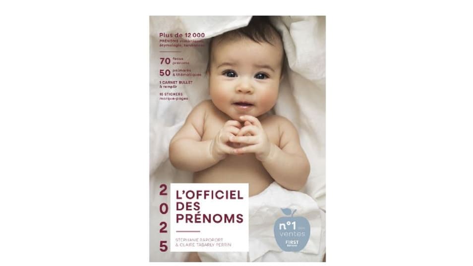 L'Officiel des prénoms  2025 de Stéphanie Rapoport et Claire Tabarly-Perrin.