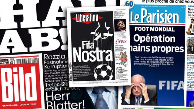 La presse se lâche sur le scandale de la Fifa, ce jeudi 28 mai.