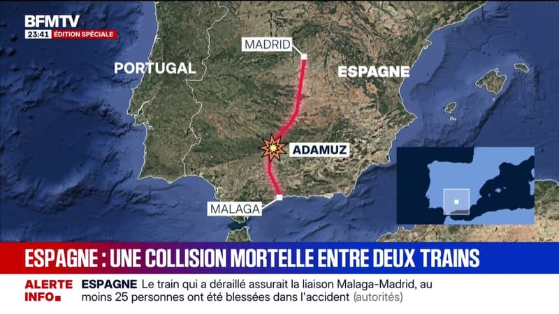 Le bilan de l'accident ferroviaire en Espagne s'élève à au moins 21 morts