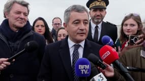 Le ministre de la Justice, Gérald Darmanin, le 3 novembre 2025 à Troyes 