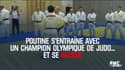 Poutine s'entraîne avec un champion olympique de judo... et se blesse
