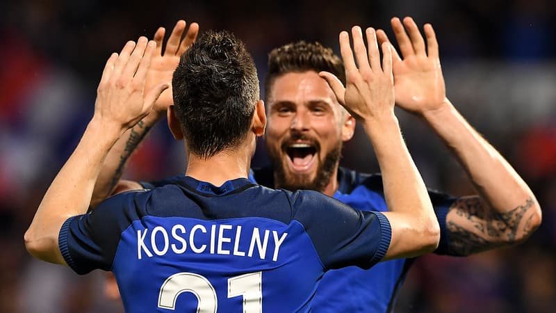 Laurent Koscielny et Olivier Giroud