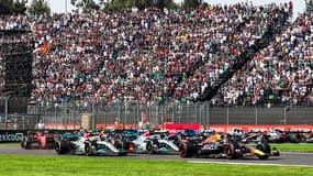 Le départ du Grand Prix du Mexique