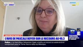 Retraites: le gouvernement "n'a pas eu le choix" d'utiliser le 49.3 pour Pascale Boyer