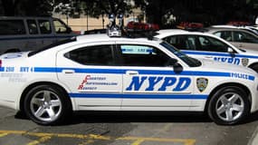 Manifestants au tribunal de Brooklyn, lors de l'inculpation d'un policier pour la mort d'un jeune noir, le 11 février 2015 à New York