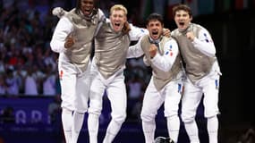Les fleurettistes français gagnent le bronze par équipes aux JO de Paris 2024.
