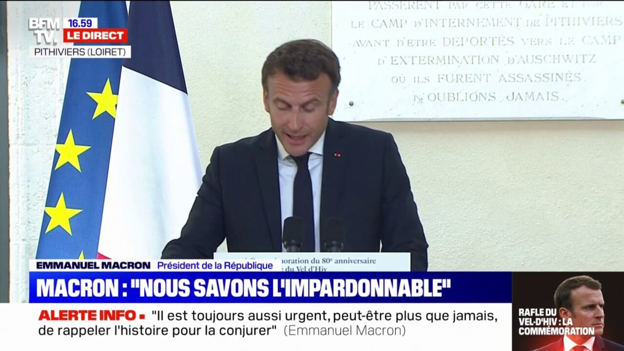 Emmanuel Macron rend hommage à ceux qui \