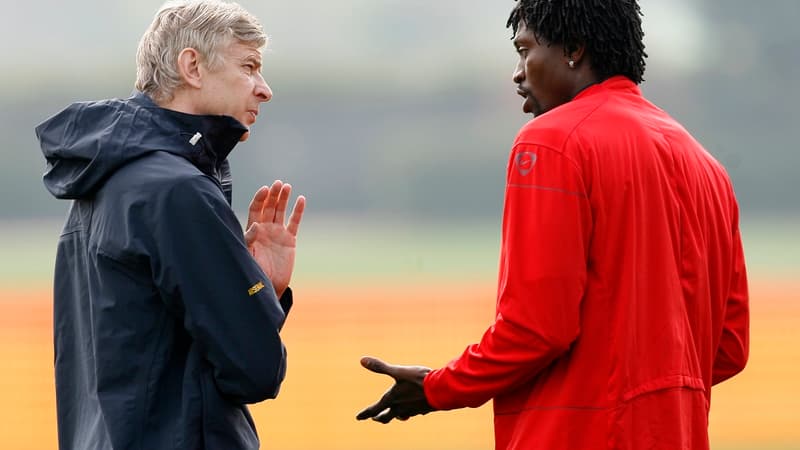Arsène Wenger et Emmanuel Adebayor