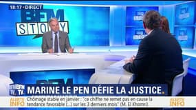 Soupçons d'emplois fictifs au FN: Marine Le Pen défie la justice (1/2)
