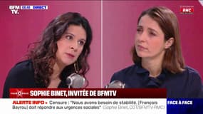 Sophie Binet souhaite "un gel des licenciements" pendant 6 mois