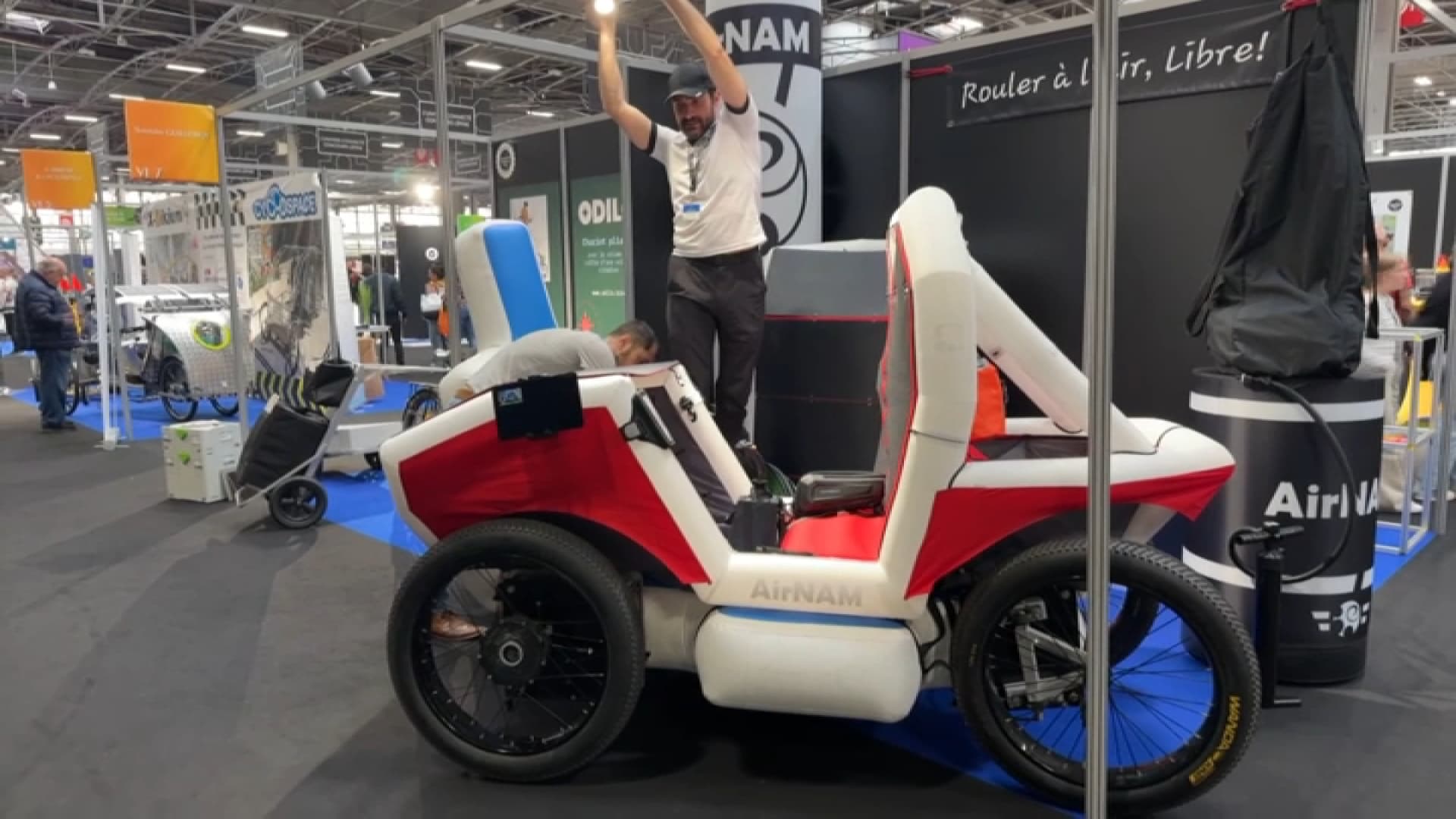 La voiture électrique gonflable du concours Lépine 2024