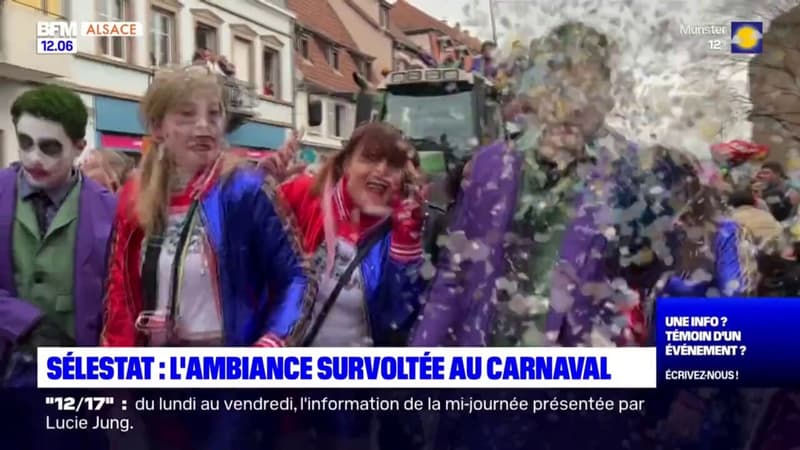 Sélestat: l'ambiance survoltée au carnaval