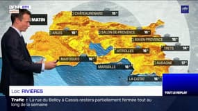 Météo Marseille-Provence: de la pluie ce lundi matin avec du vent, jusqu'à 20°C à Marseille 