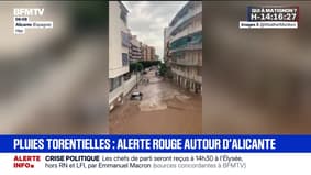 Espagne: des pluies torrentielles et des inondations dans la région d'Alicante