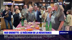 Lyon: un mâchon de la résistance pour dire non à la fermeture de la Presqu'île
