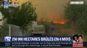 1.700 pompiers engagés au Portugal pour lutter contre des incendies hors de contrôle