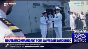 Toulon: Christine Ribbe prend le commandement de la Frégate Languedoc 