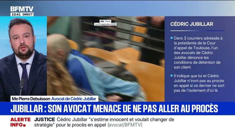 L'avocat de Cédric Jubillar, Pierre Debuisson, affirme qu'un "surveillant de la maison d'arrêt de Seysses" a écouté une "conversation très confidentielle" qu'il a eue avec son client