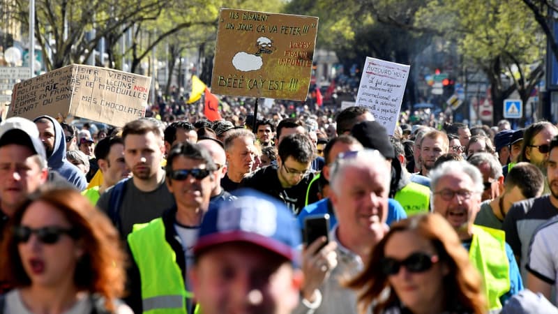 Manifestation des gilets jaunes à Bordeaux le 23 mars 2019