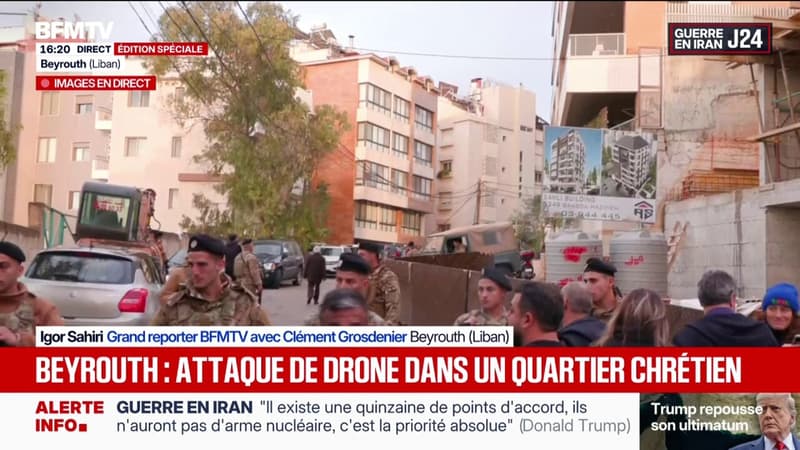Une frappe israélienne a touché un immeuble en plein cœur de Beyrouth au Liban