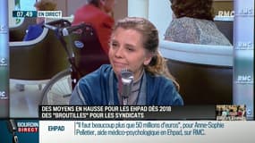 Anne-Sophie Pelletier, aide médico-psychologique dans un EHPAD, invitée de "Bourdin Direct"