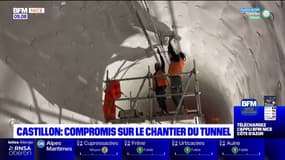 Alpes-Maritimes: deuxième étape des travaux pour le tunnel de Castillon