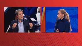 François Ruffin et Sarah Saldmann dans "Les Grandes Gueules"