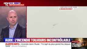 Incendie dans l'Aude: "On ne voit vraiment plus rien autour de nous", raconte Titouan, un témoin de l'incendie de Fabrezan