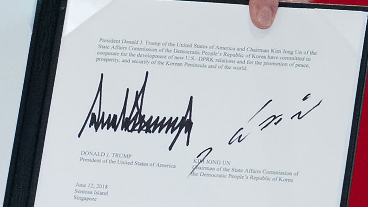 Sommet Trump Kim Ce Que Disent Les Signatures De Leur Personnalité