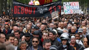 Manifestation contre la loi Travail à Paris, le 17 mai 2016.