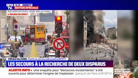 Explosion à Paris: les secours à la recherche de deux disparus
