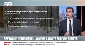 Jusqu'à 10 centimètres de neige attendues en Bretagne et en Normandie