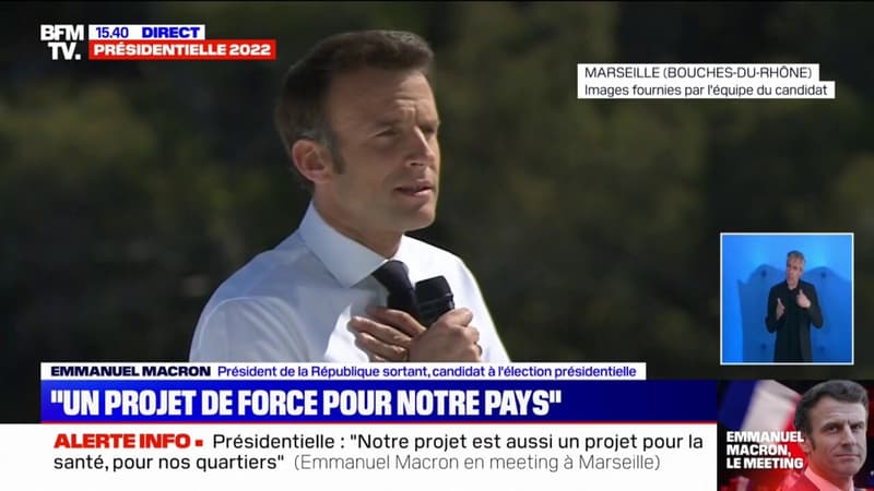Meeting à Marseille: Emmanuel Macron promet 