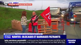 À Nantes, des manifestants mettent en place des barrages filtrants et appellent à une ville morte
