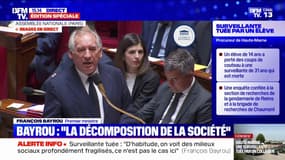 Surveillante tuée: "On doit travailler sur les portiques à l'entrée des établissements", déclare François Bayrou