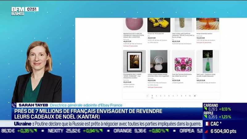 Sarah Tayeb (eBay France) : Près de 7 millions de Français envisagent de revendre leurs cadeaux - 26/12