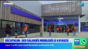 Villeneuve-d'Ascq: des salariés de Décathlon mobilisés pour dénoncer les choix du groupe Mulliez